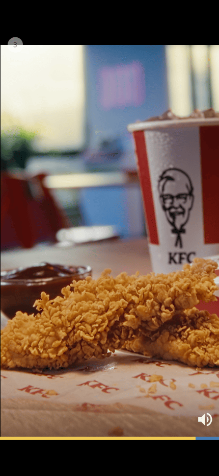 KFC rewarded video ad inside a mobile game — Monetizr